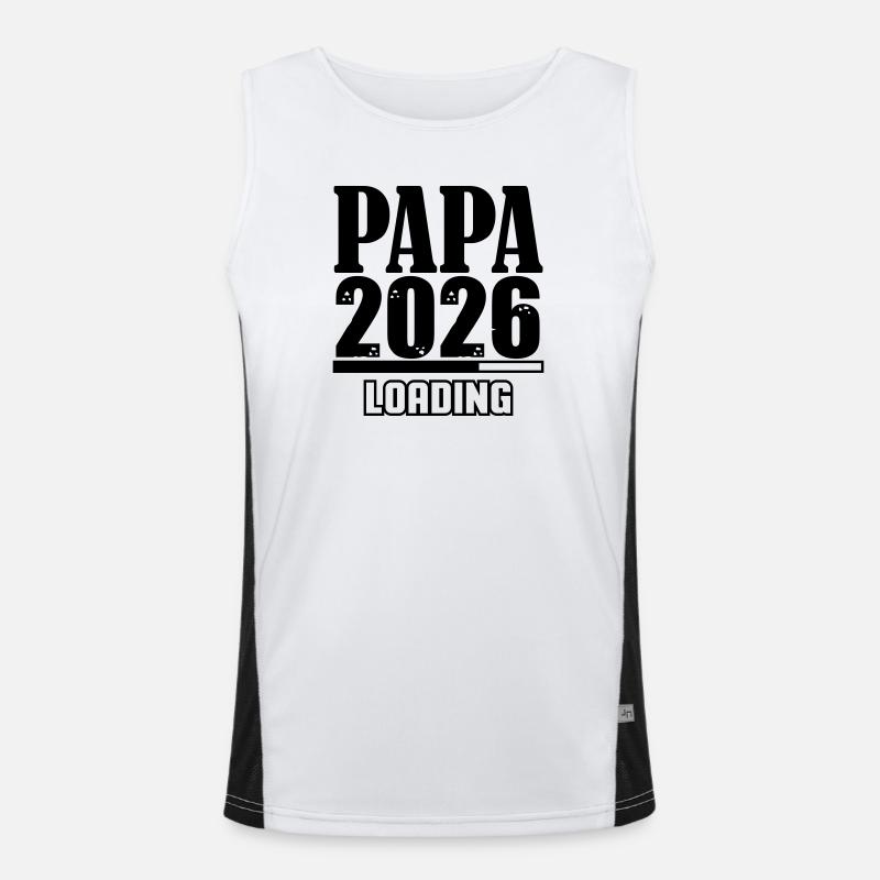 Papa 2026 Loading Funktionelles Kontrast-Tank Top für Männer 