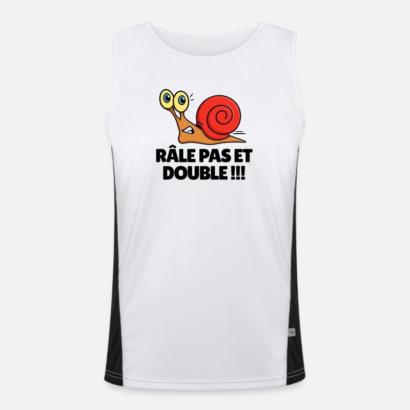 Râle pas et double Débardeur respirant contrasté Homme 