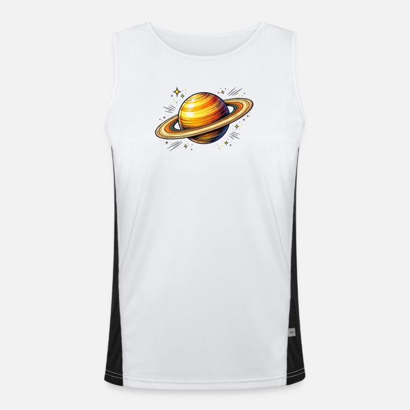 Planète Saturne Débardeur respirant contrasté Homme 