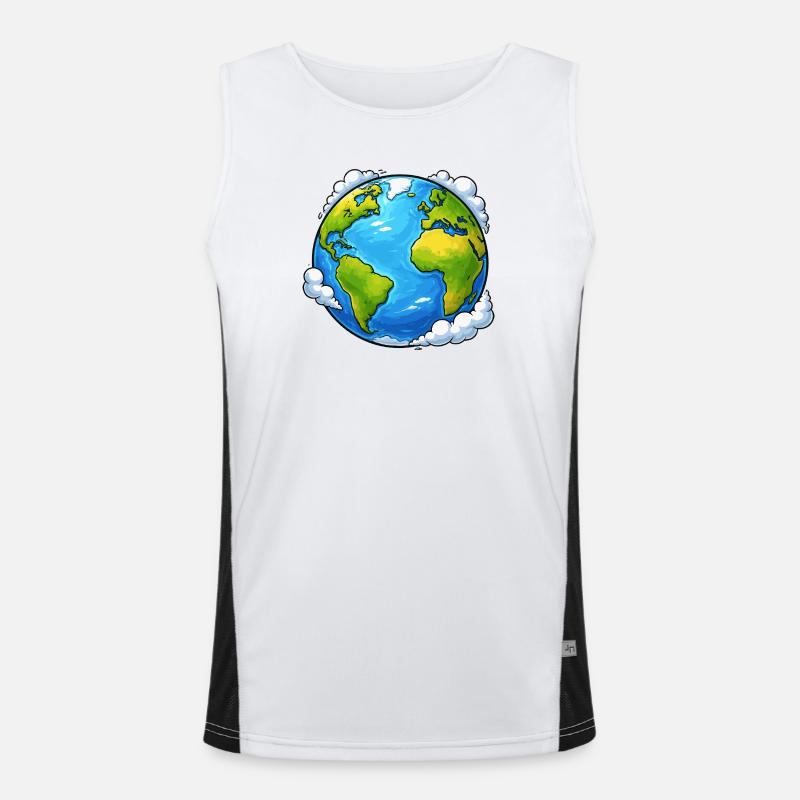 Planète Monde Terrestre Débardeur respirant contrasté Homme 