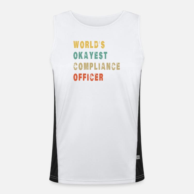 Responsable conformité le plus compétent du monde Débardeur respirant contrasté Homme 