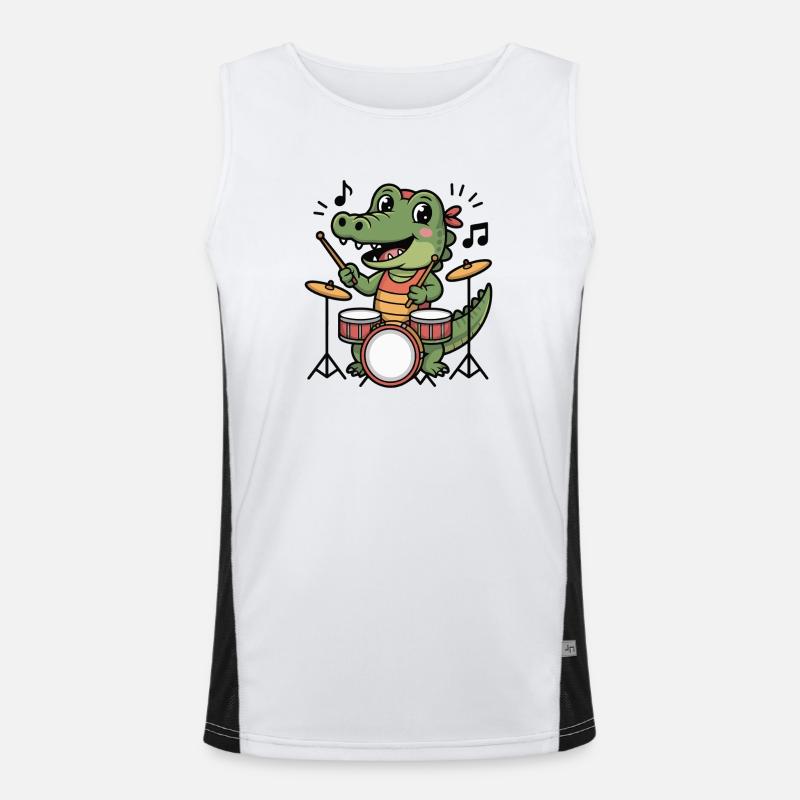 Drums Drummers Men's Functional Contrast Tank Top 
