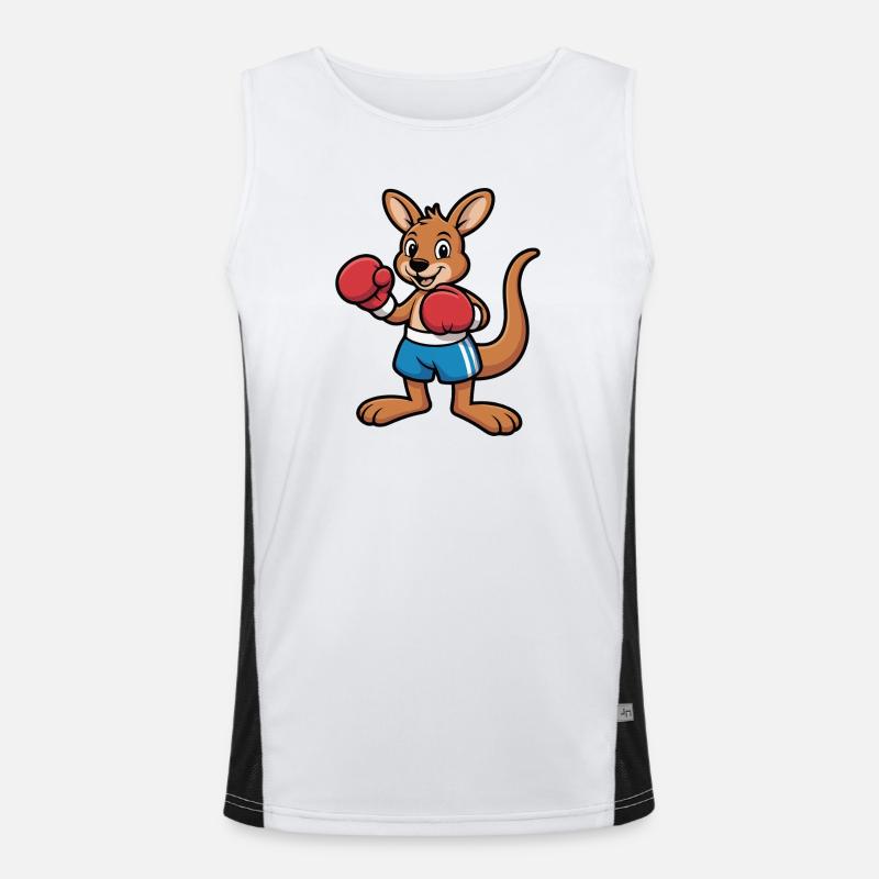 Känguru-Boxer Funktionelles Kontrast-Tank Top für Männer 