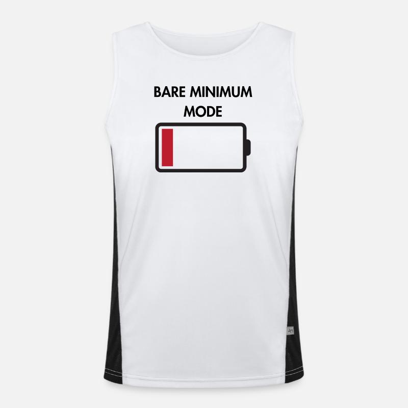 Bare minimum mode Men's Functional Contrast Tank Top 