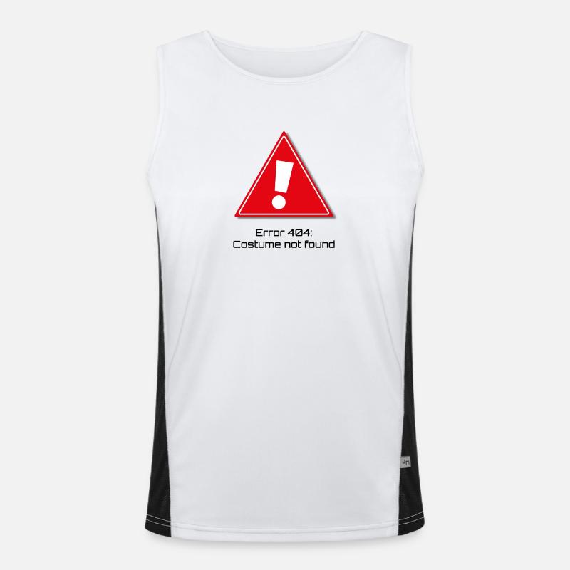 Error 404: Karneval Funktionelles Kontrast-Tank Top für Männer 