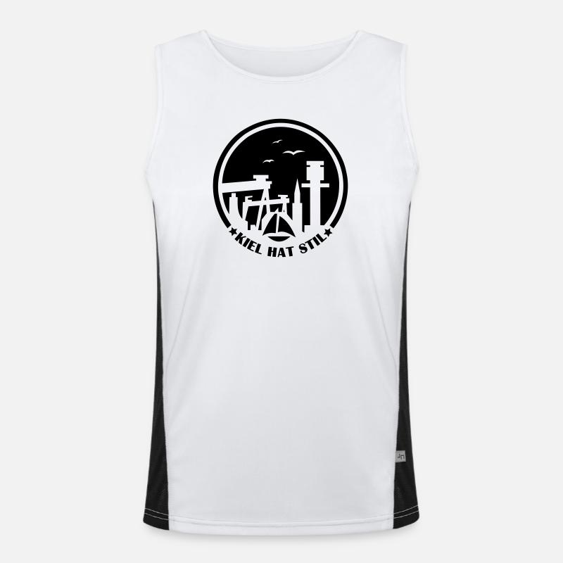 Kiel has style Men's Functional Contrast Tank Top 