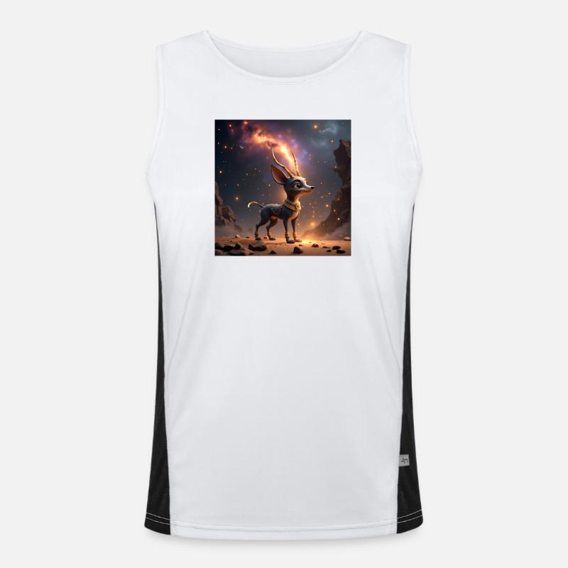 Fantastic Star Deer Men's Functional Contrast Tank Top 