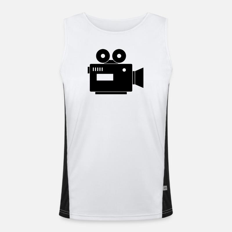 Movie camera Men's Functional Contrast Tank Top 