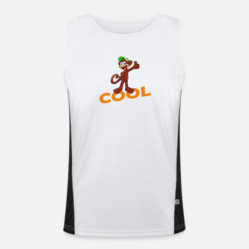 COOL MONKEY Funktionelles Kontrast-Tank Top für Männer 