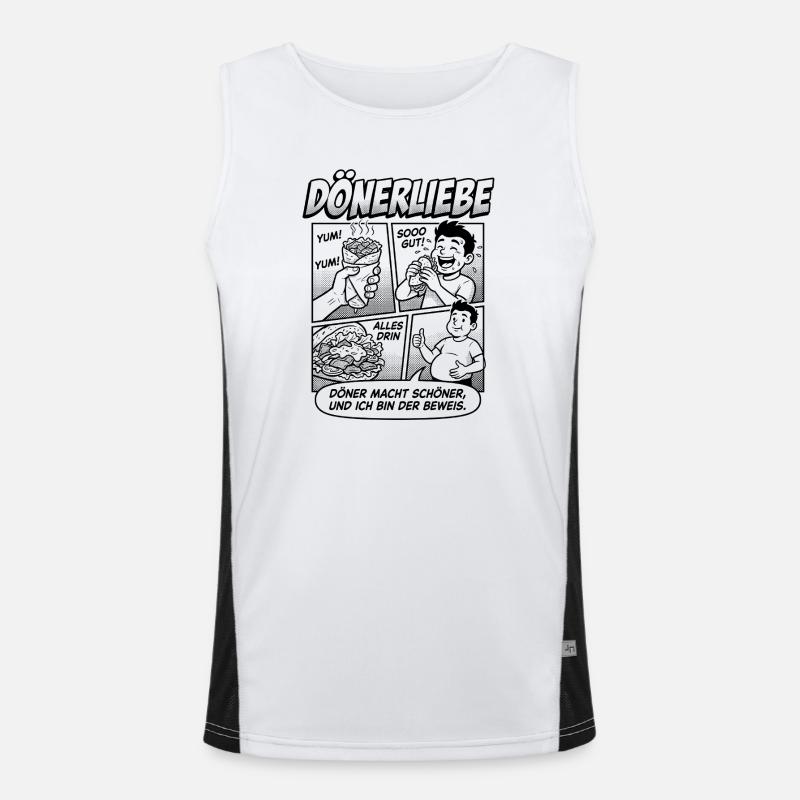 Le kebab vous rend plus belle Débardeur respirant contrasté Homme 