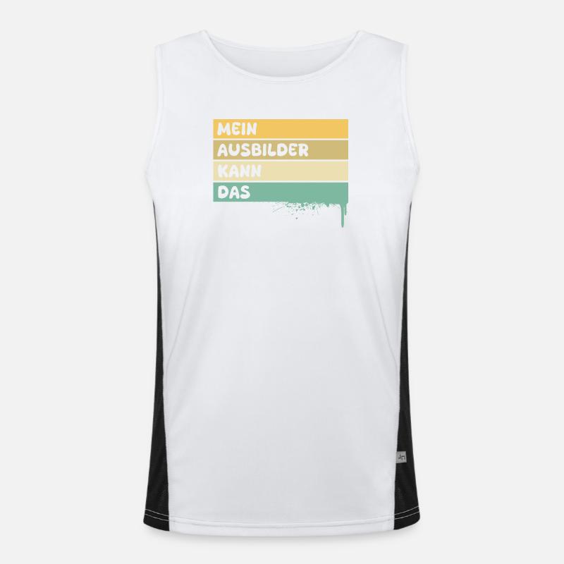 Handwerker Ausbilder Funktionelles Kontrast-Tank Top für Männer 