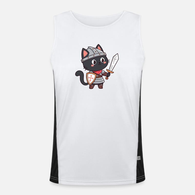 Knight Cat Men's Functional Contrast Tank Top 