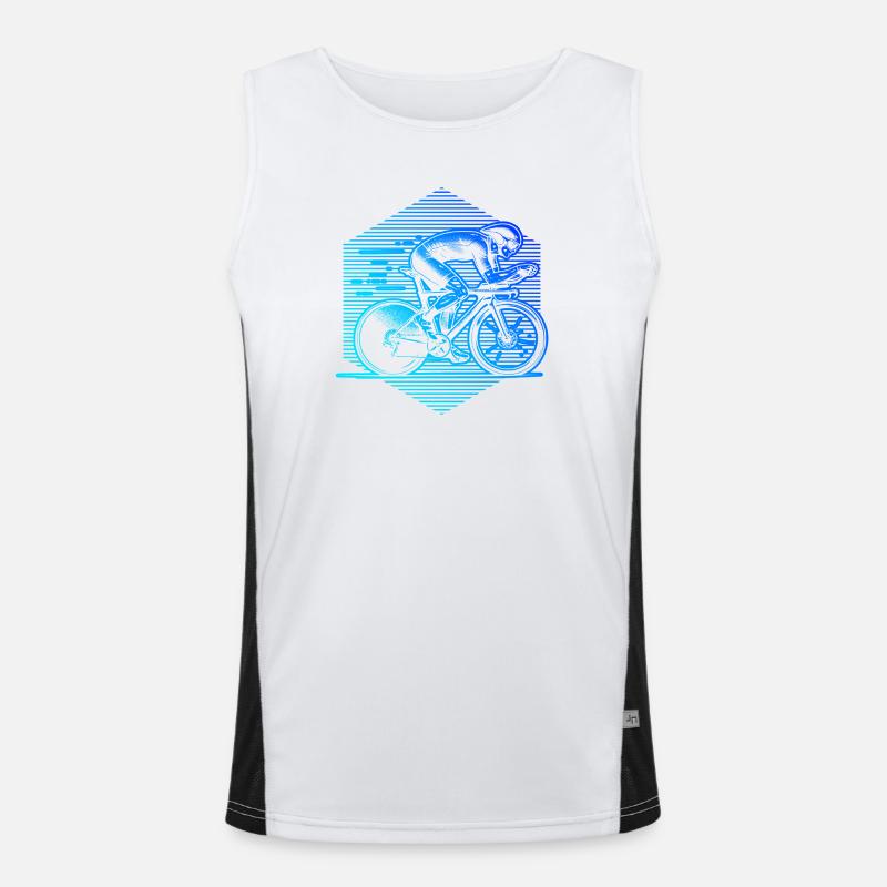 Neon Sprint Cyclist Men's Functional Contrast Tank Top 