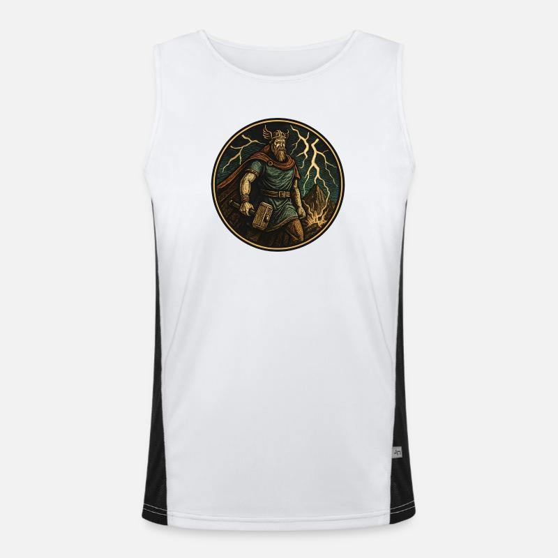 Viking Stormhammer Thor Men's Functional Contrast Tank Top 