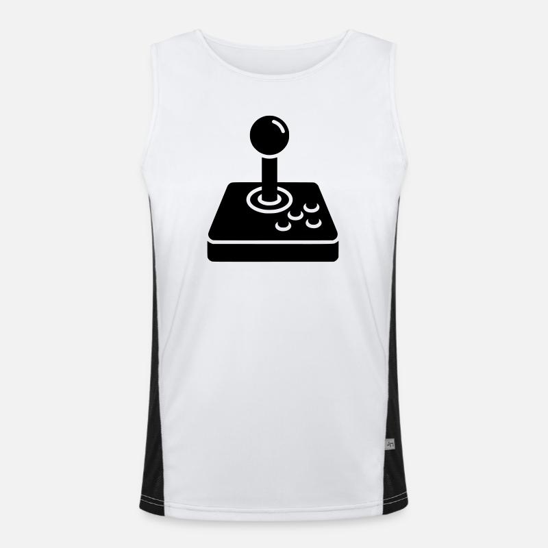 Retro Joystick Arcade Icon Men's Functional Contrast Tank Top 