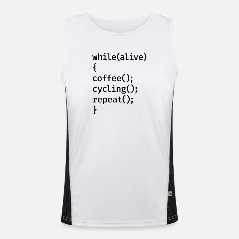 Coding Cycling Funktionelles Kontrast-Tank Top für Männer 