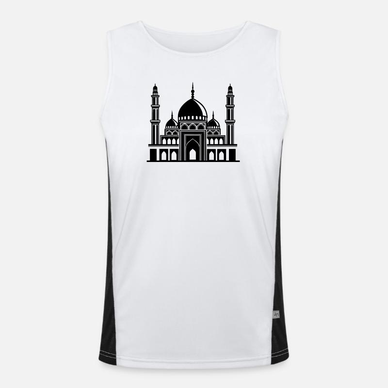 Moschee Funktionelles Kontrast-Tank Top für Männer 