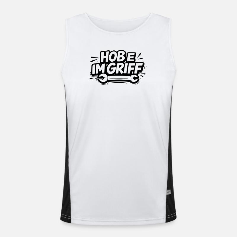 Hobe im Griff Funktionelles Kontrast-Tank Top für Männer 