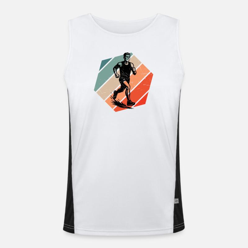 Super cadeau de course pour la course Débardeur respirant contrasté Homme 