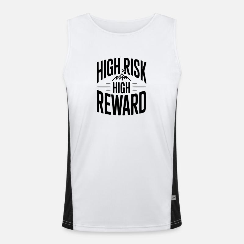Hoher Risiko, hoher Ertrag Funktionelles Kontrast-Tank Top für Männer 