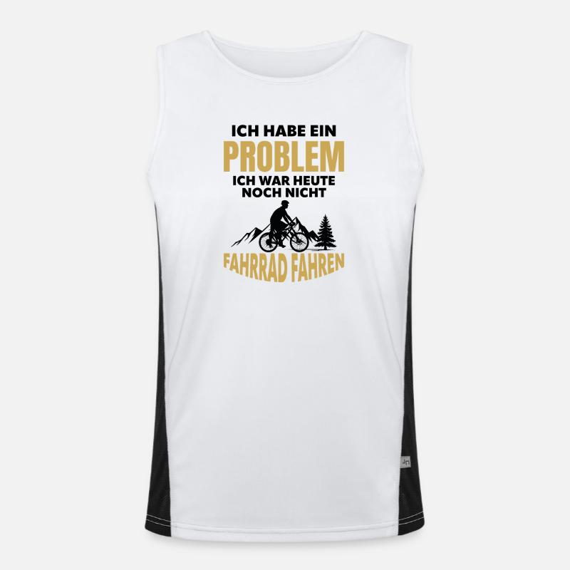 Problem Cycling Mountain Ride Men's Functional Contrast Tank Top 