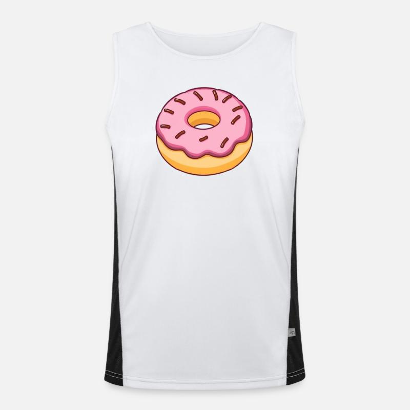 donut Funktionelles Kontrast-Tank Top für Männer 