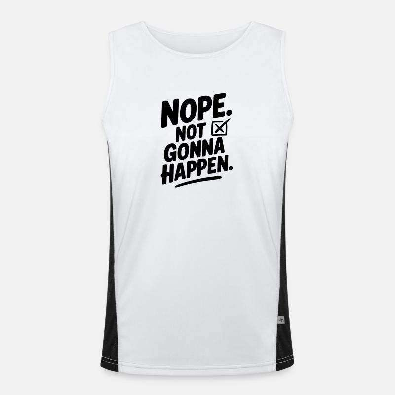 Nein. Das wird nicht passieren. Funktionelles Kontrast-Tank Top für Männer 
