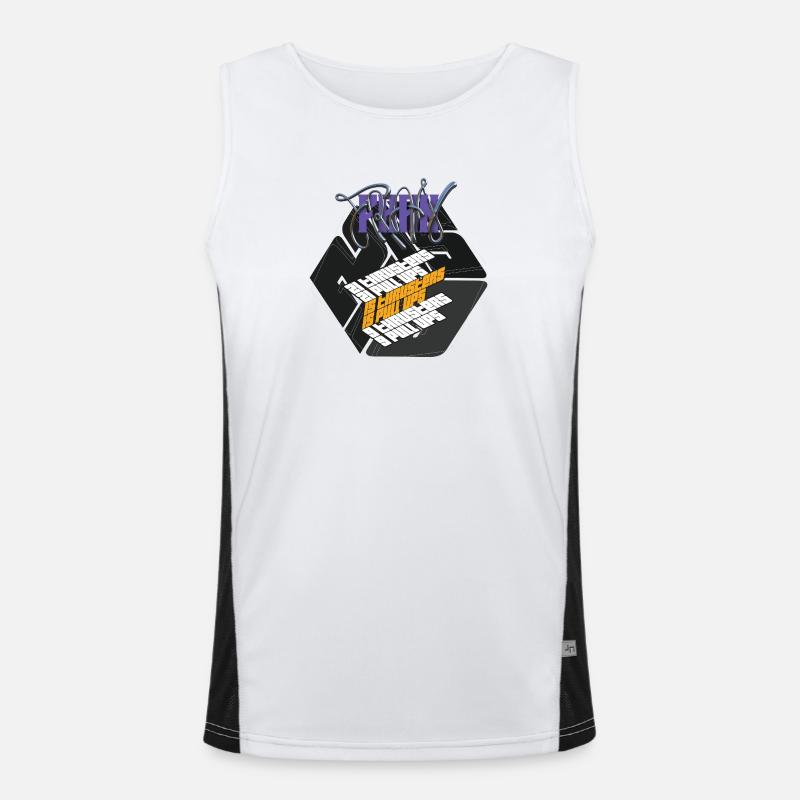 Fran Hero WOD Cross Training Dark Graphic Version Grafik Funktionelles Kontrast-Tank Top für Männer 