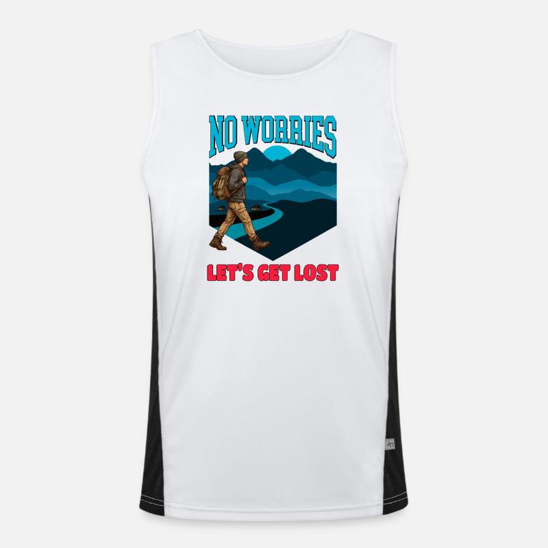 Pas de souci, on se perd Débardeur respirant contrasté Homme 