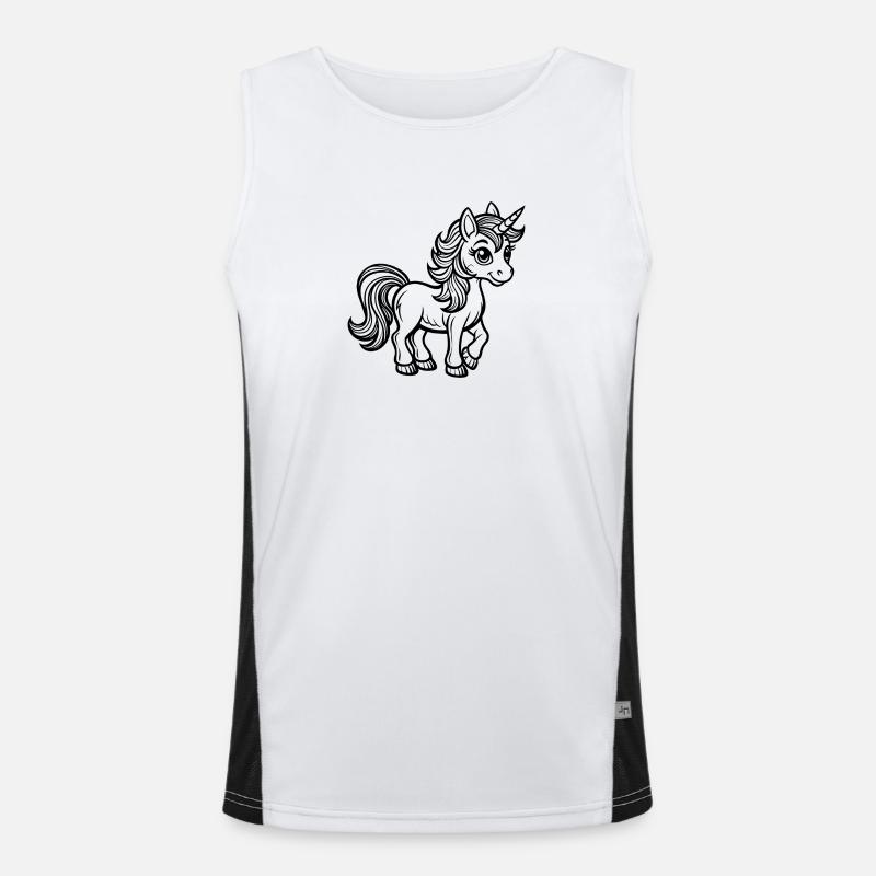 Bébé licorne Débardeur respirant contrasté Homme 