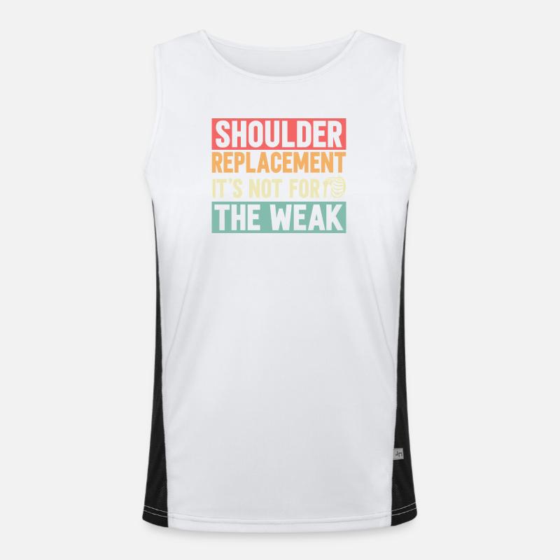 Shoulder Replacement Funktionelles Kontrast-Tank Top für Männer 
