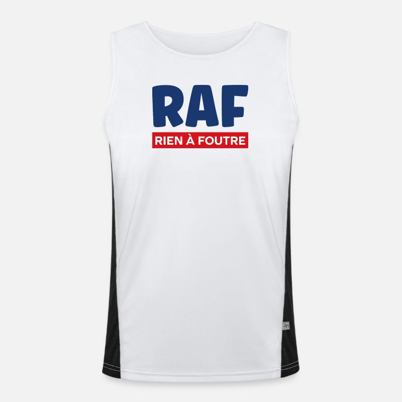 Ist mir scheißegal. Funktionelles Kontrast-Tank Top für Männer 