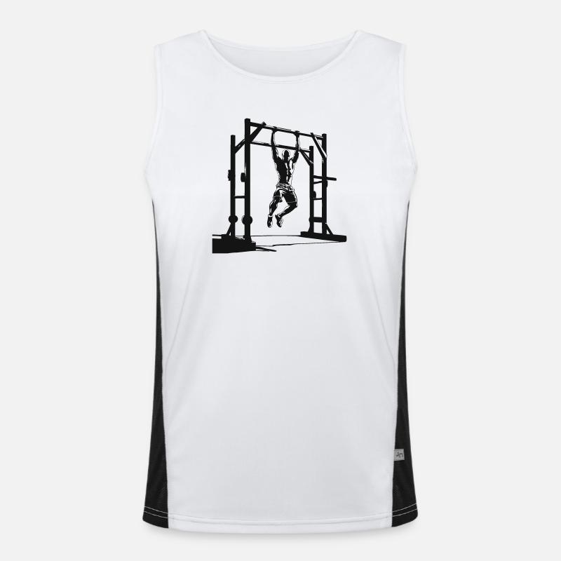 Pull-Up Silhouette Men's Functional Contrast Tank Top 