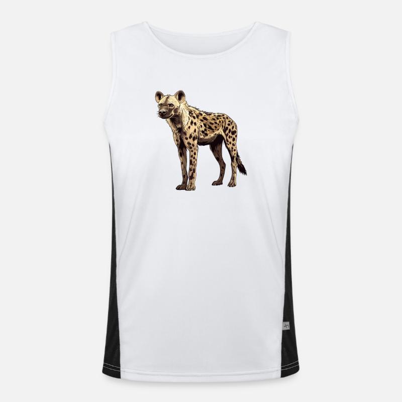 Hyäne Funktionelles Kontrast-Tank Top für Männer 