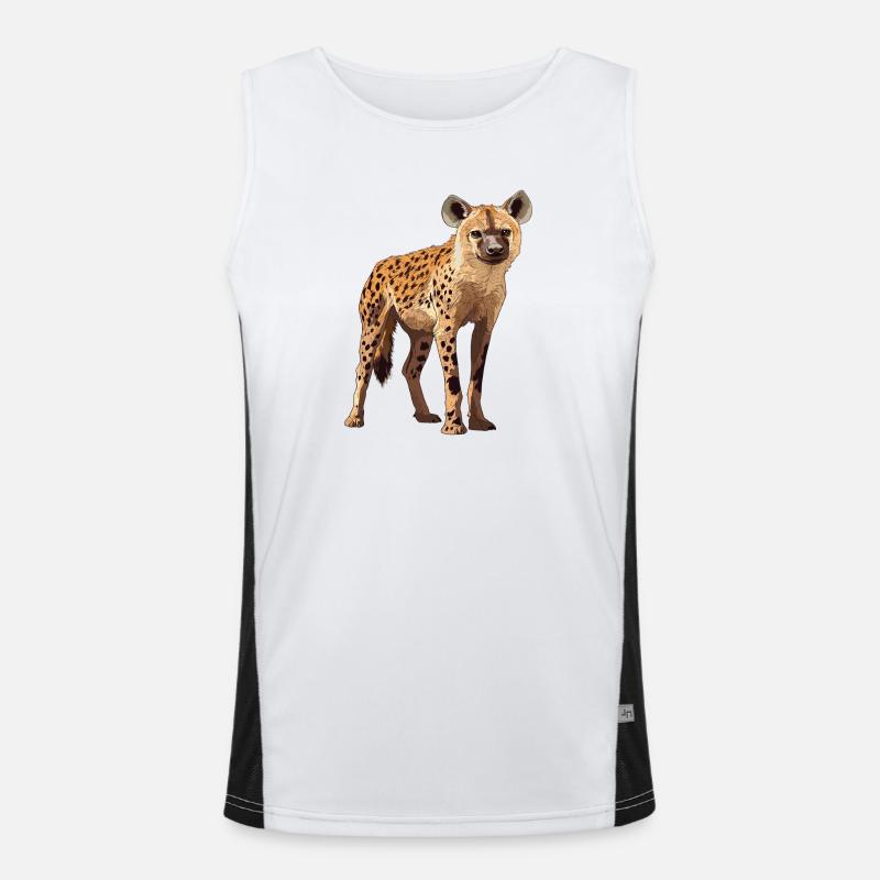 Hyäne Funktionelles Kontrast-Tank Top für Männer 