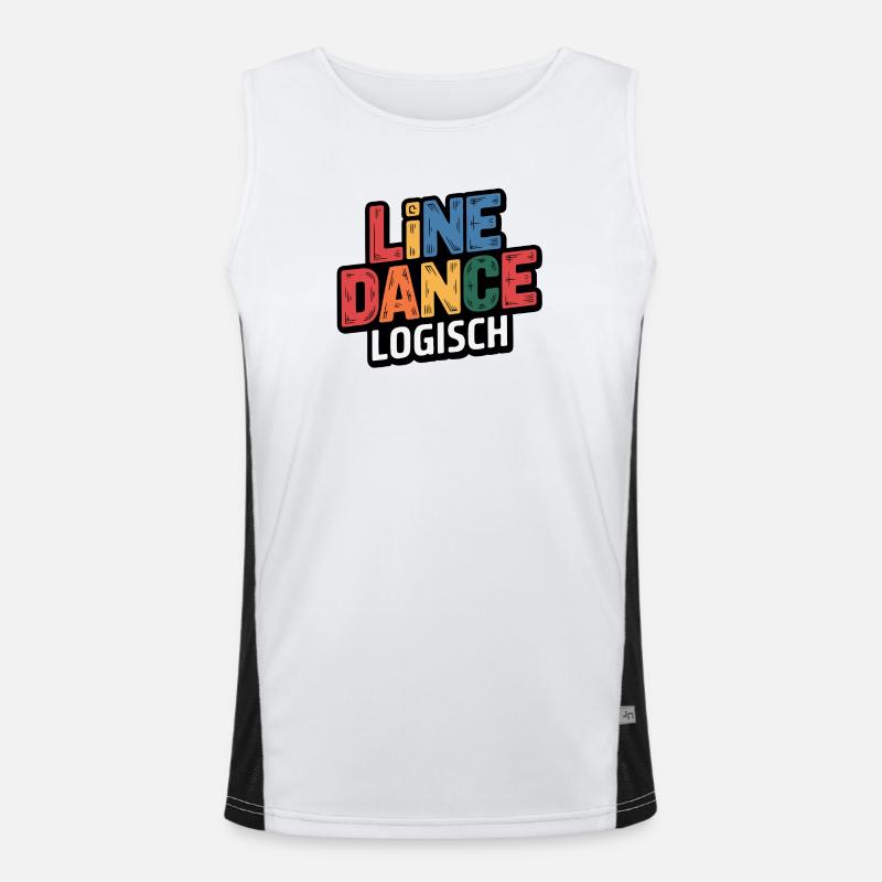 LineDance Logique Coloré Débardeur respirant contrasté Homme 
