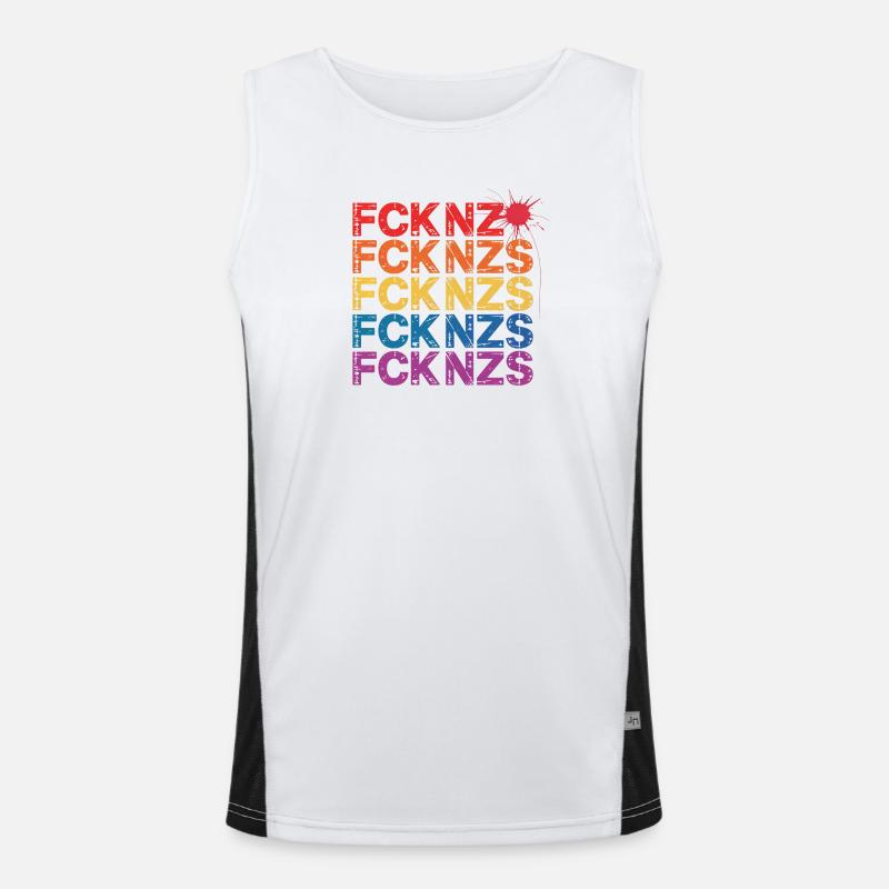 FCK NZS - Antifa Tee Débardeur respirant contrasté Homme 