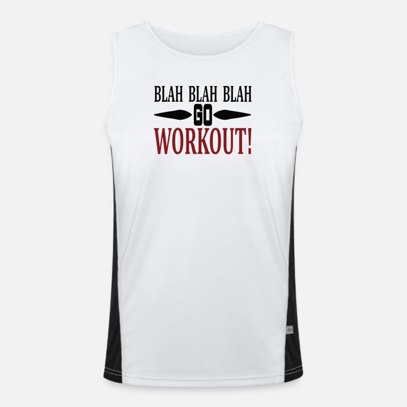 Blah Blah go workout Men's Functional Contrast Tank Top 