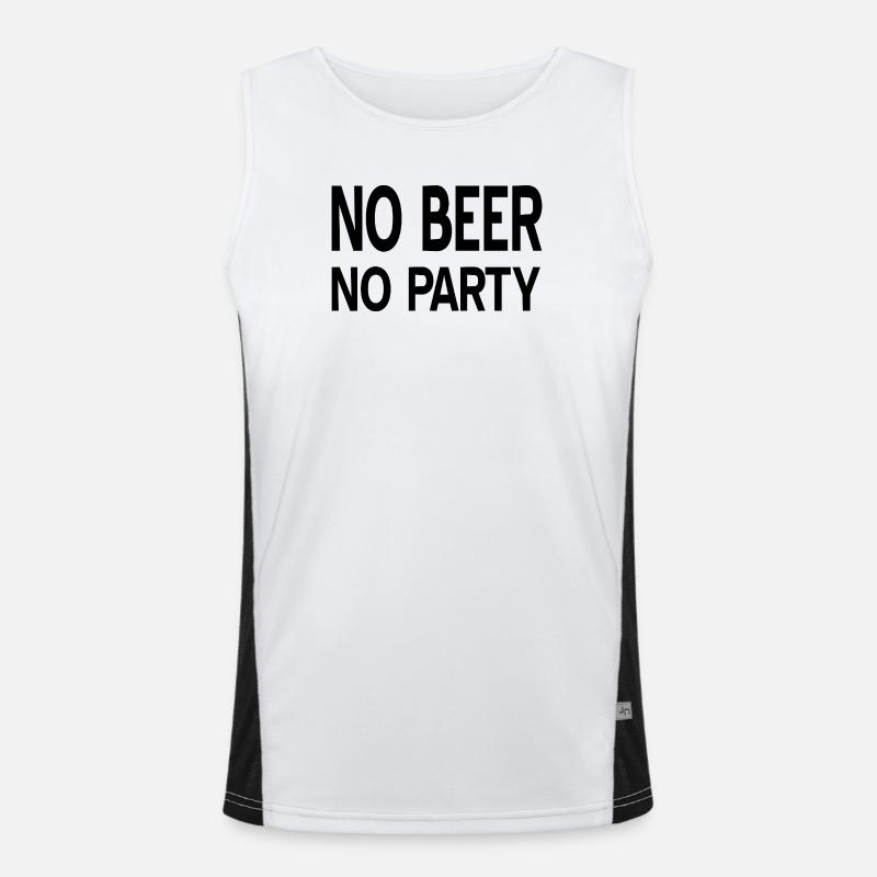 Bier Funktionelles Kontrast-Tank Top für Männer 