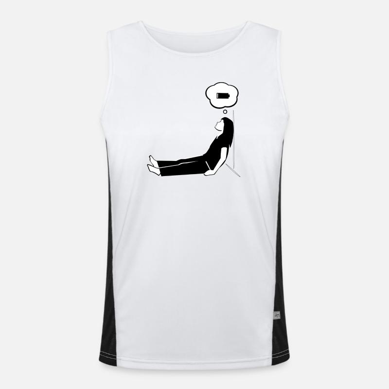 Mode Mère - Faible Puissance Débardeur respirant contrasté Homme 