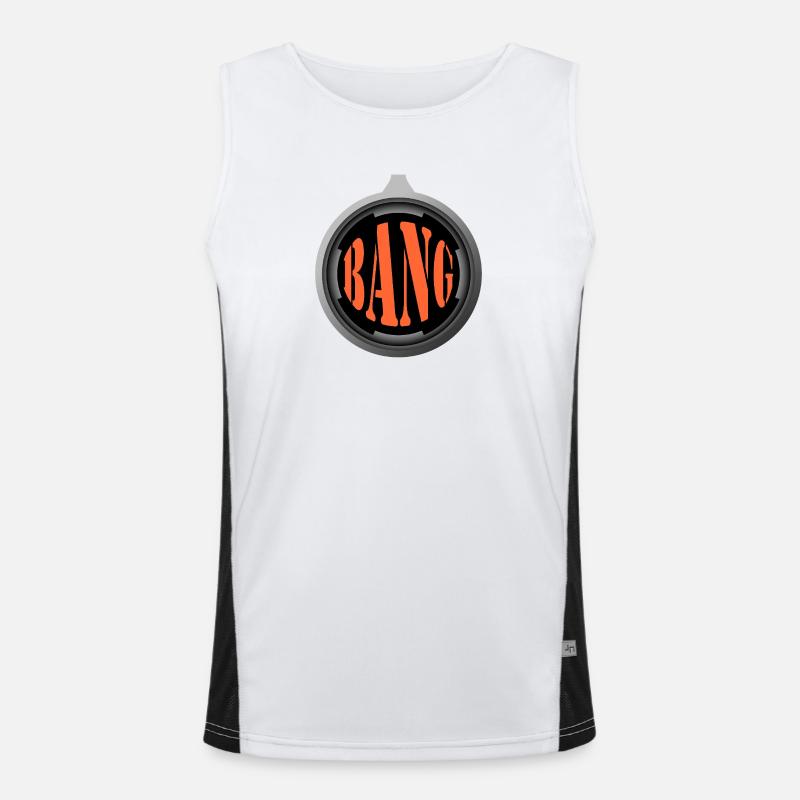 Bang – Explosive Comic Style Men's Functional Contrast Tank Top 