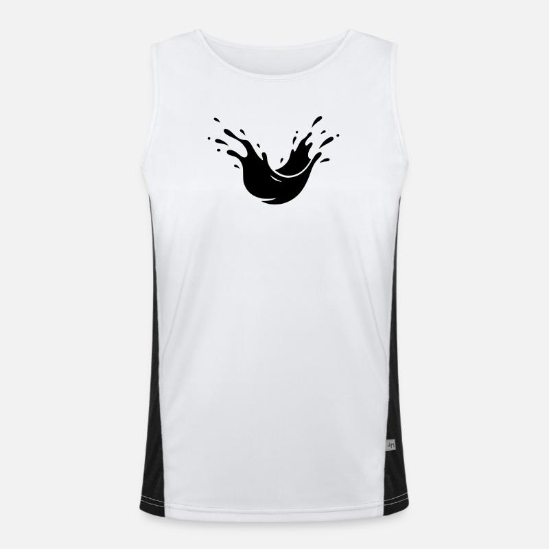 Éclaboussures de boue Éclaboussures de terre Débardeur respirant contrasté Homme 