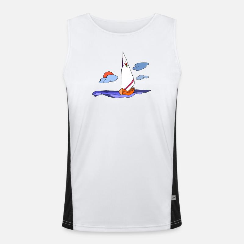 Segelboot Funktionelles Kontrast-Tank Top für Männer 