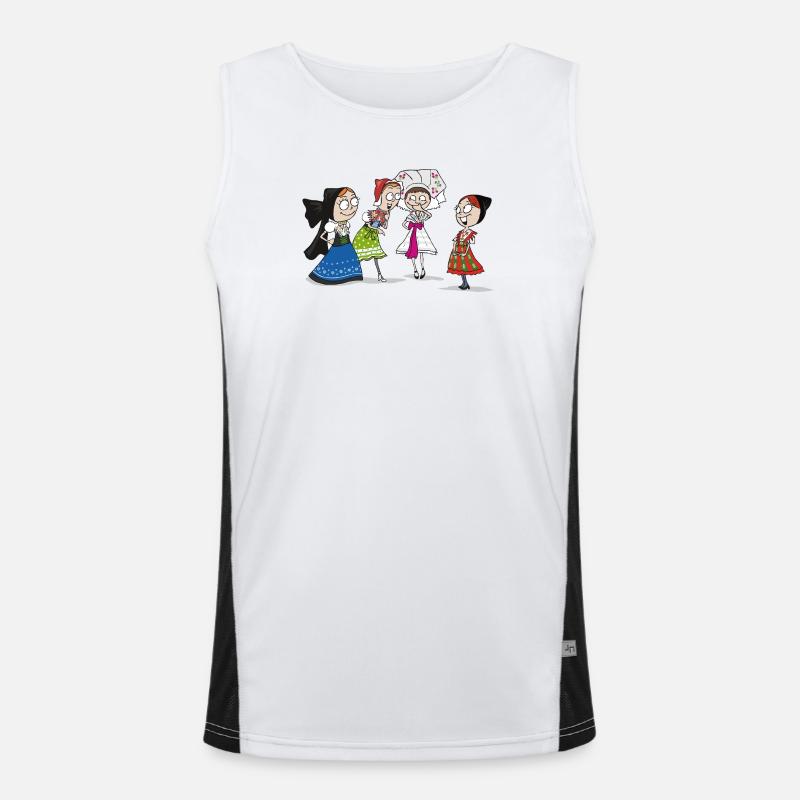 COMIC - SERBSKE DRASTY Funktionelles Kontrast-Tank Top für Männer 