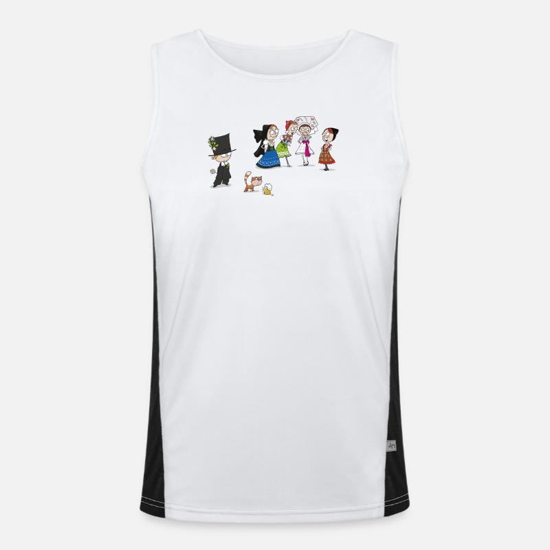COMIC KVASS Men's Functional Contrast Tank Top 