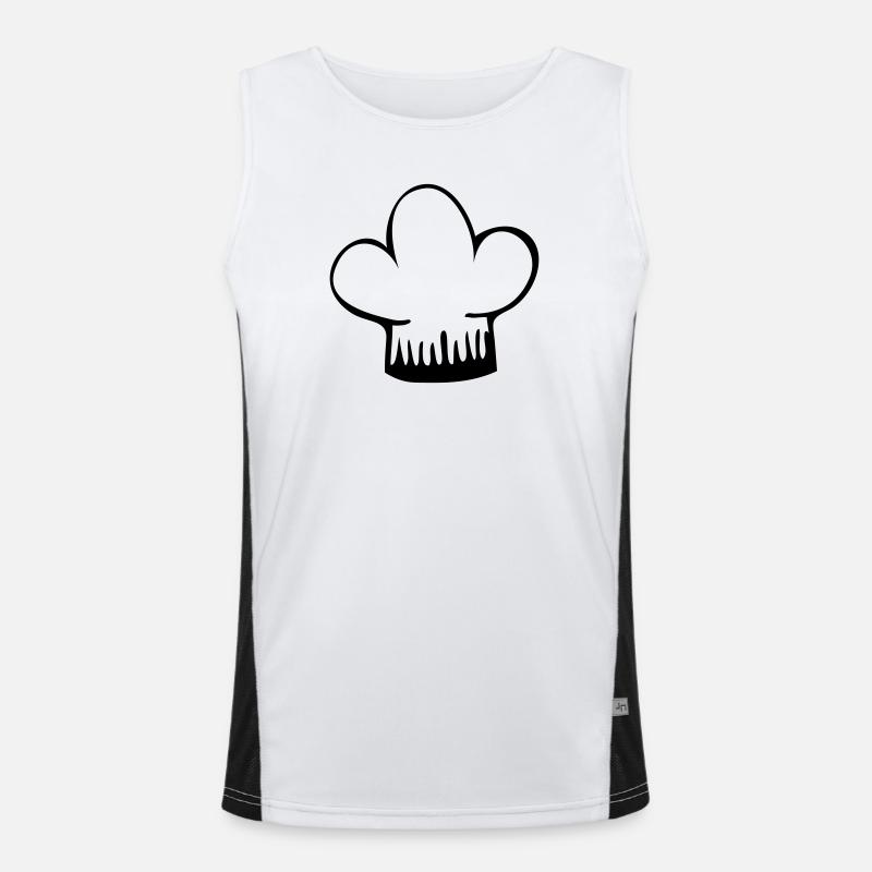 Kochmütze Funktionelles Kontrast-Tank Top für Männer 