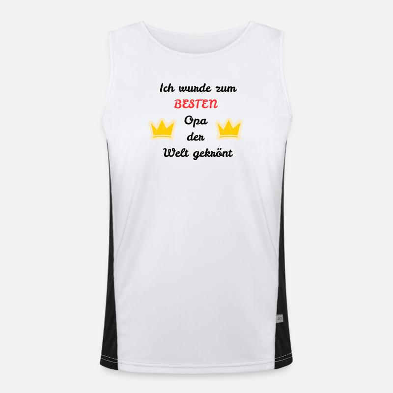 Bester Opa Funktionelles Kontrast-Tank Top für Männer 