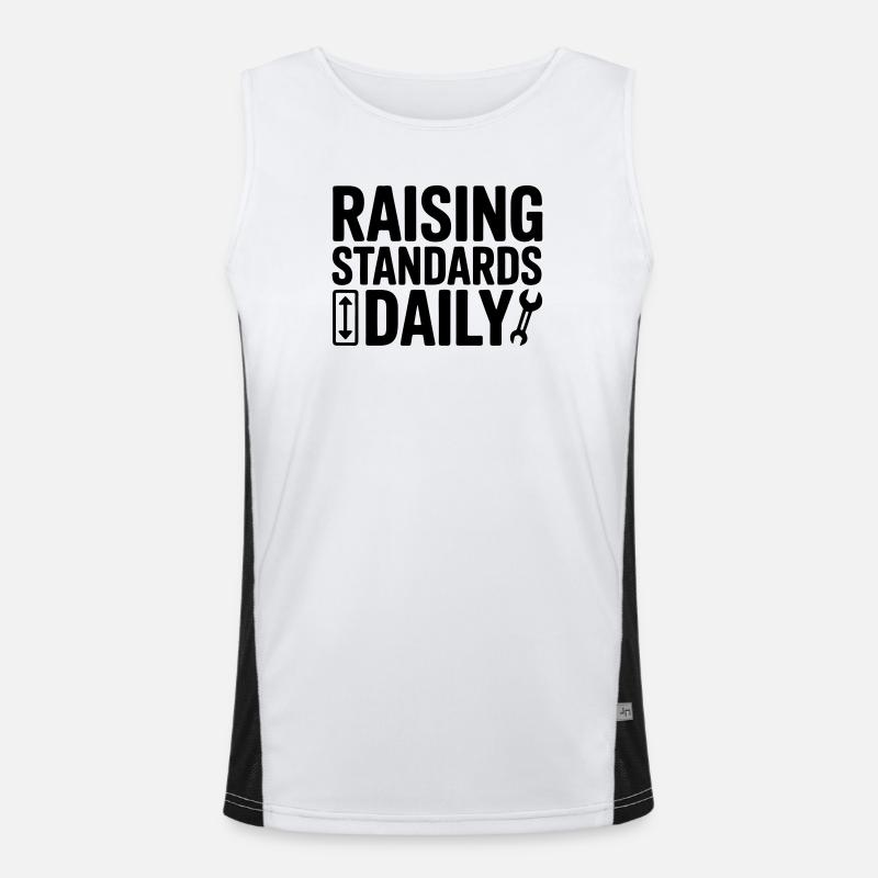 Elevator mechanic, elevator fitter, elevator technician Men's Functional Contrast Tank Top 