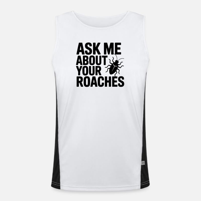 Pest Controllers Funny Saying Men's Functional Contrast Tank Top 