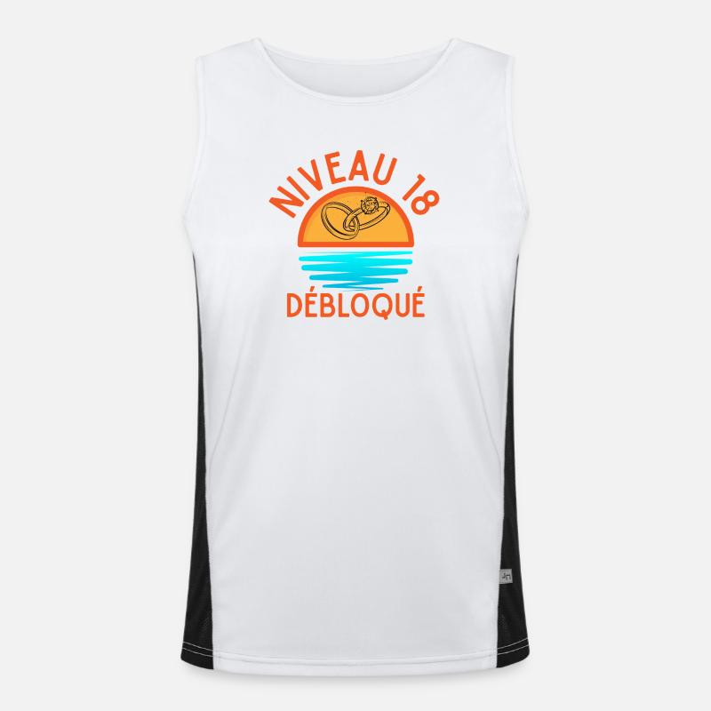 Level 18 Unlocked, a creative and joyful touch Men's Functional Contrast Tank Top 